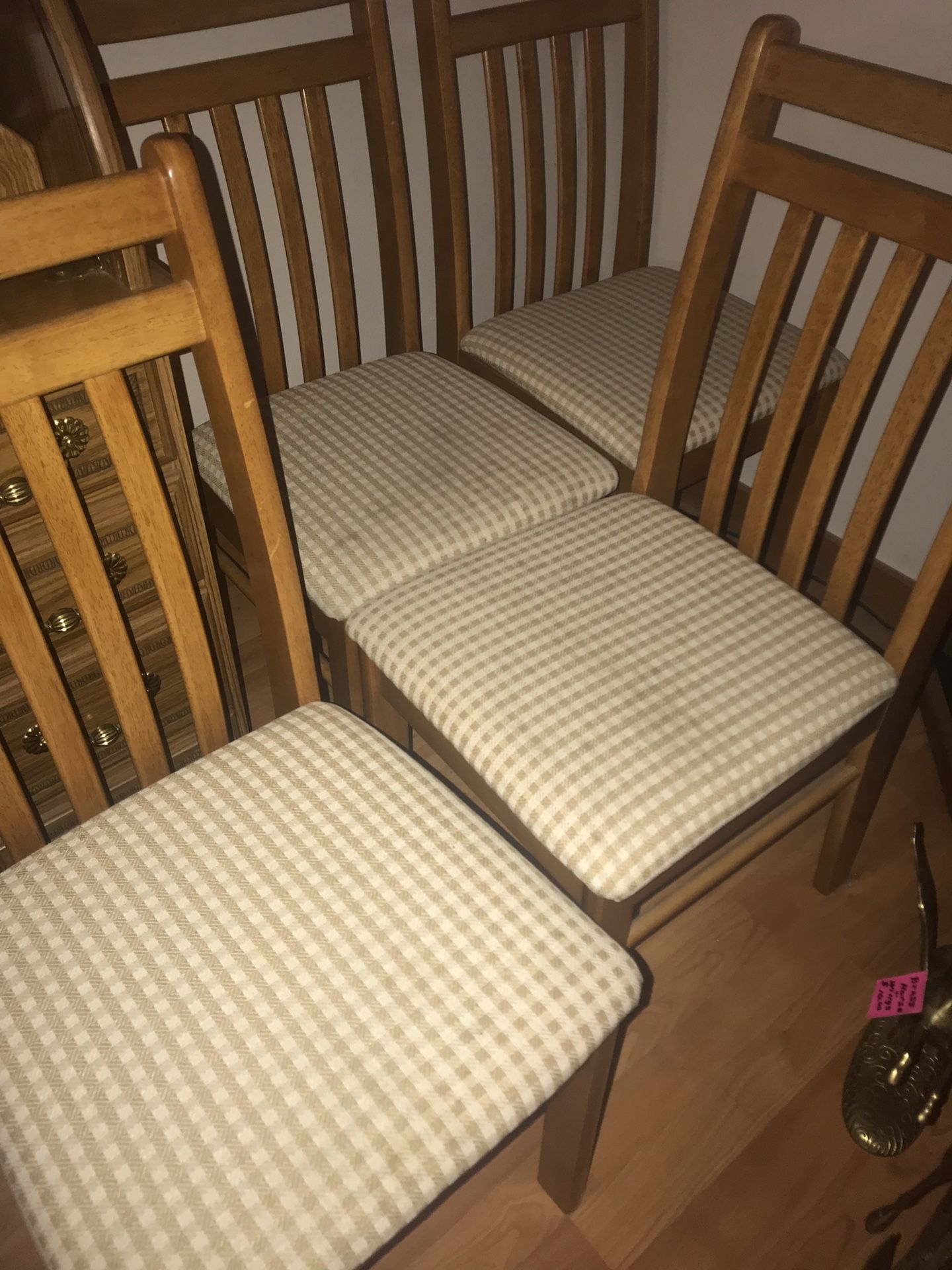 4 Upholstered chairs