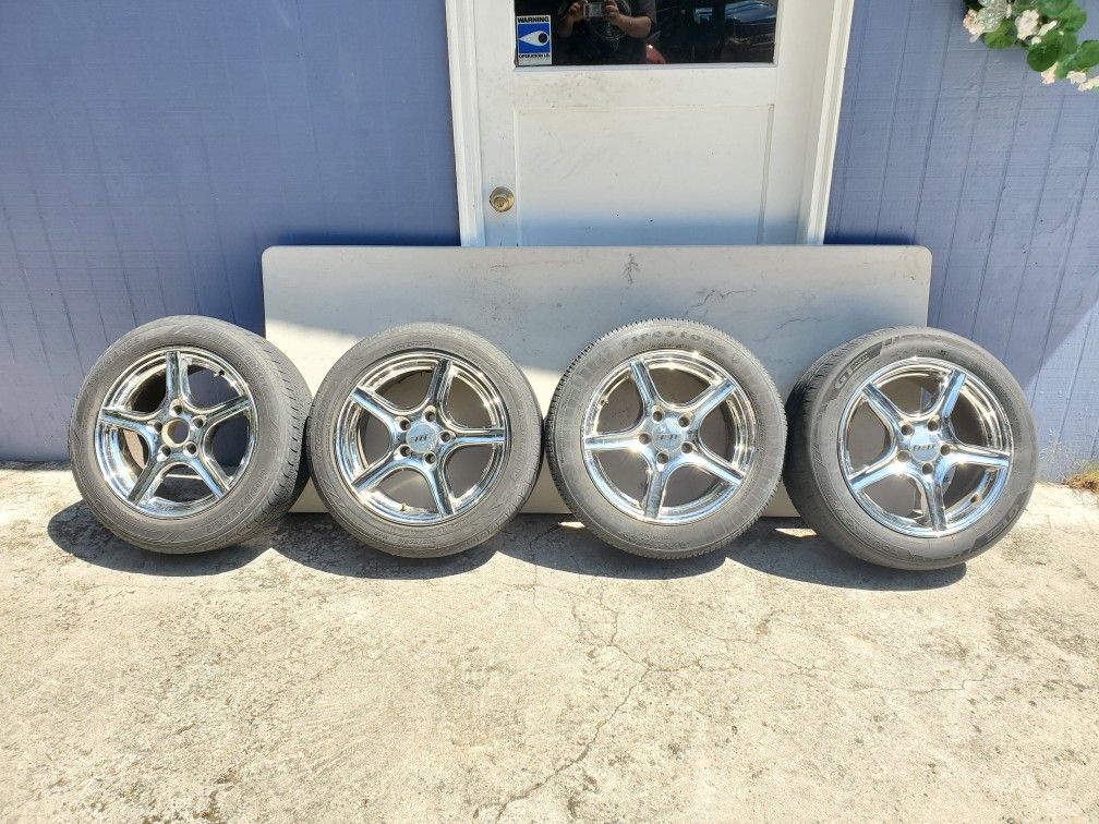 16 Inch Wheels Eagle Alloys Chrome 5-Spoke
