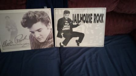Elvis Presley.  Tin Posters