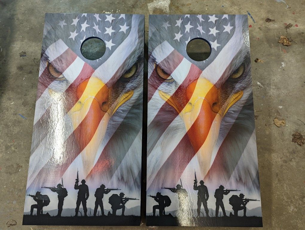 American Soldier Cornhole Boards