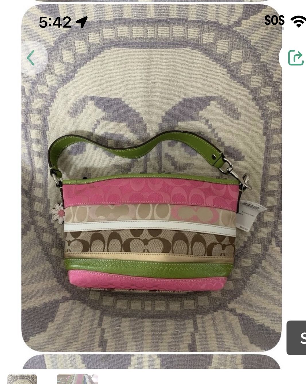 Coach Striped Its Available Nwt