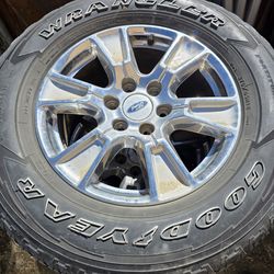 Rims and tires from a 2016 Ford f150