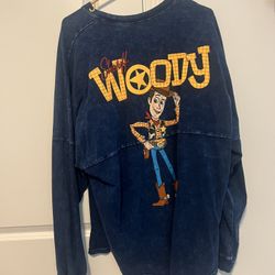 Disney Parks Pixar Toy Story Sheriff Woody Spirit Jersey size XL