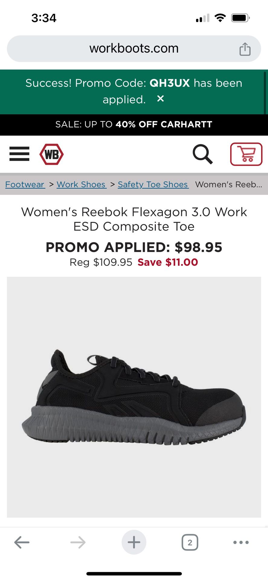 Reebok Flexigon 3.0 Work Sneaker