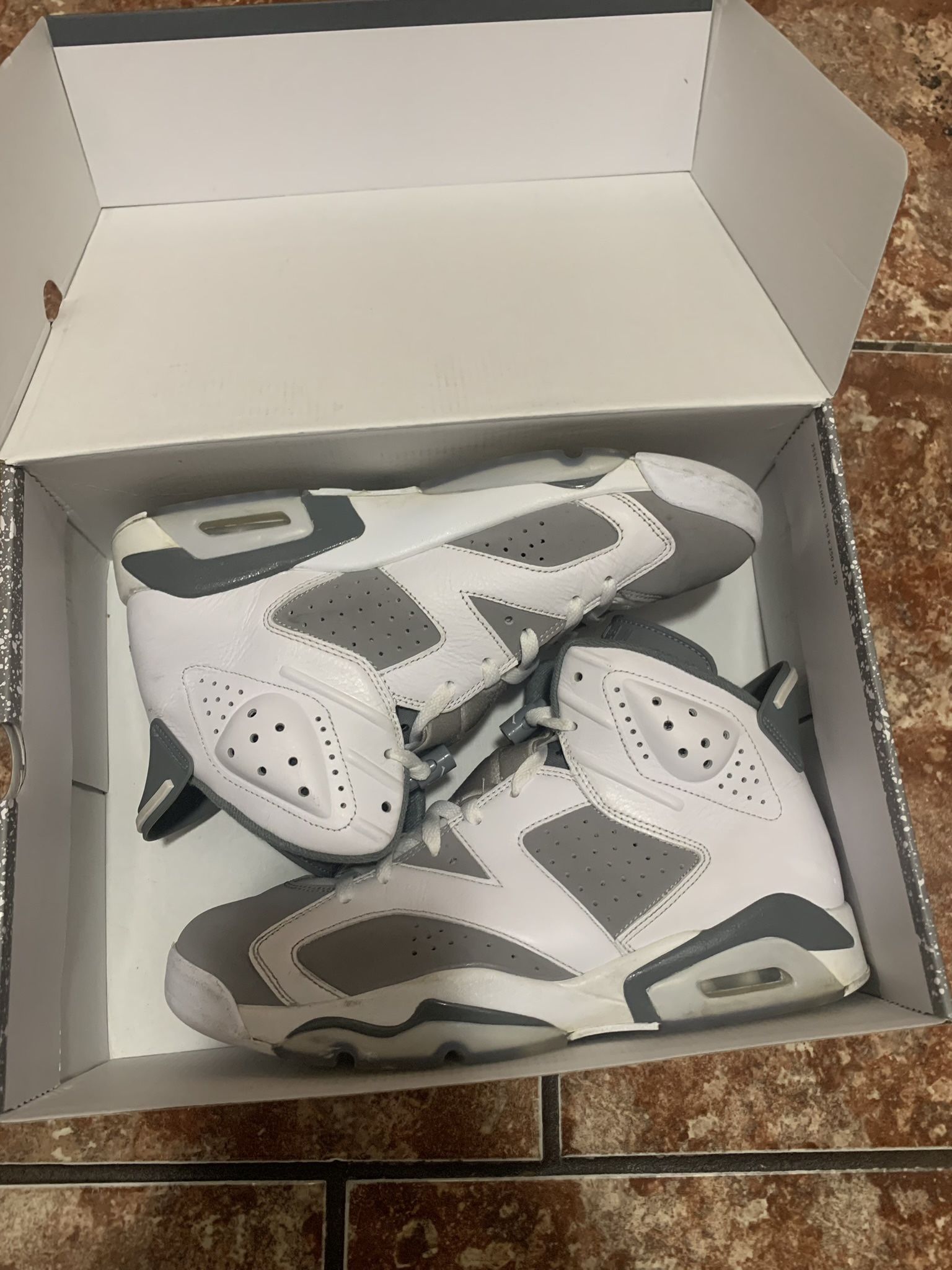 Jordan 6 Cool Grey Size 9.5