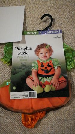 Halloween Costume Infant 6 to 12 months Pumpkin Pixie