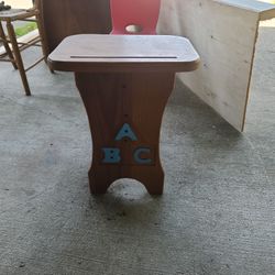 Small wooden children's desk