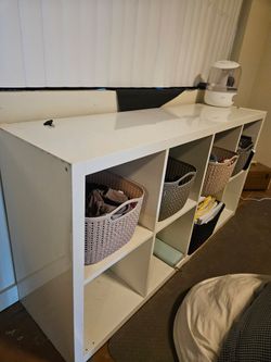 White cube shelf