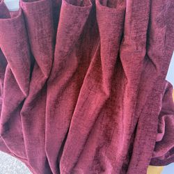 Cortinas Rojas Tercio Pelo