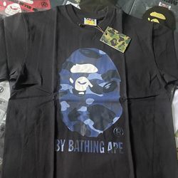 BAPE Navy Camo By Bathing Ape Tee