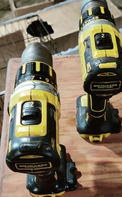Two 20 volt DeWalt XR drills just tool $65  piece