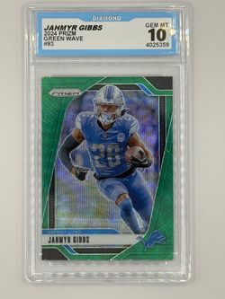 2024 Panini Prizm Jahmyr Gibbs "Green Wave" #93 – DSG 10 Gem Mint