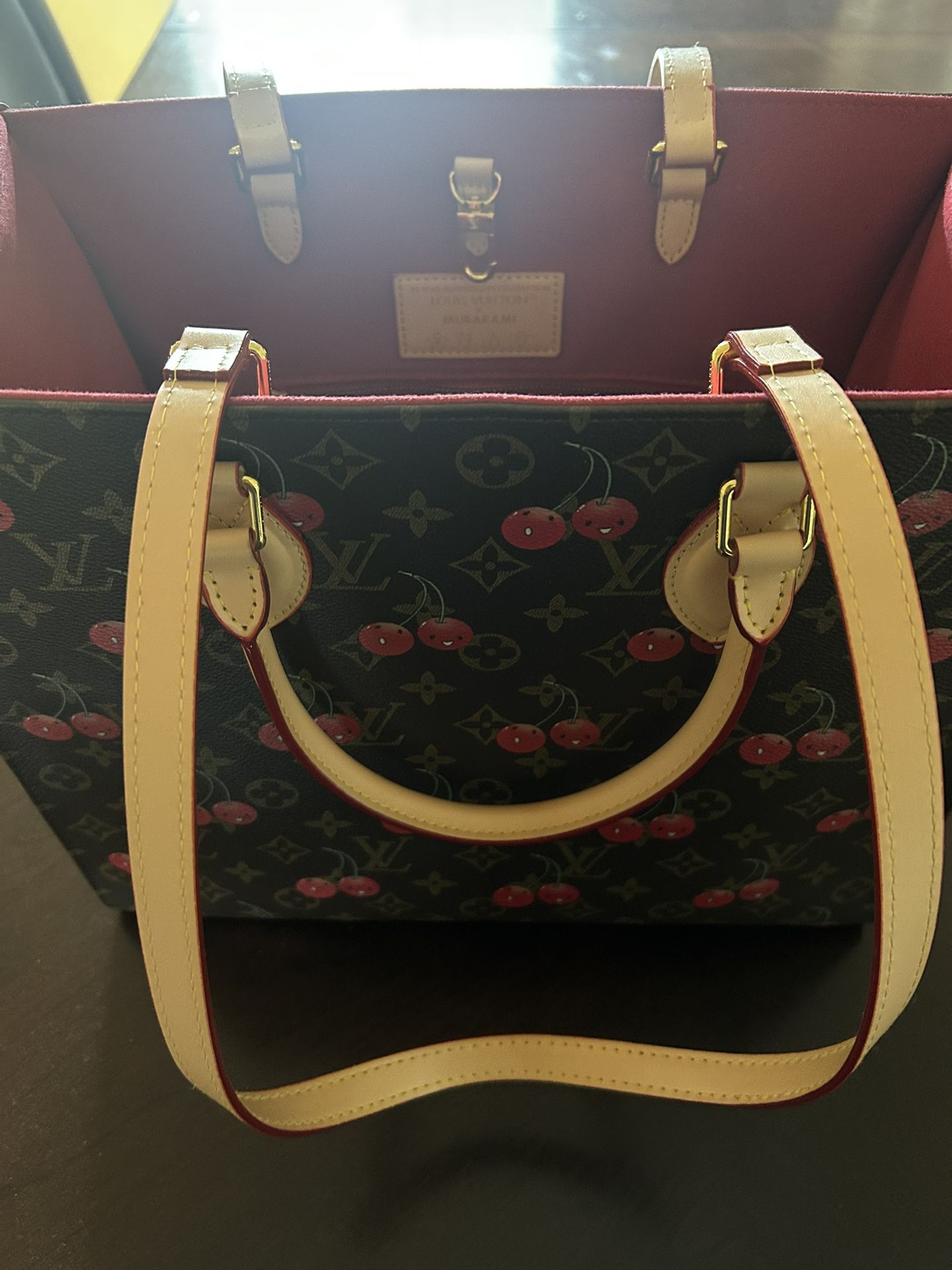 Louis Vuitton Handbag With Matching Fan
