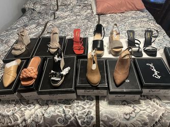 Lote De 12 Pares De Zapatos 