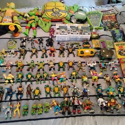 Lot Of Vintage Ninja Turtles