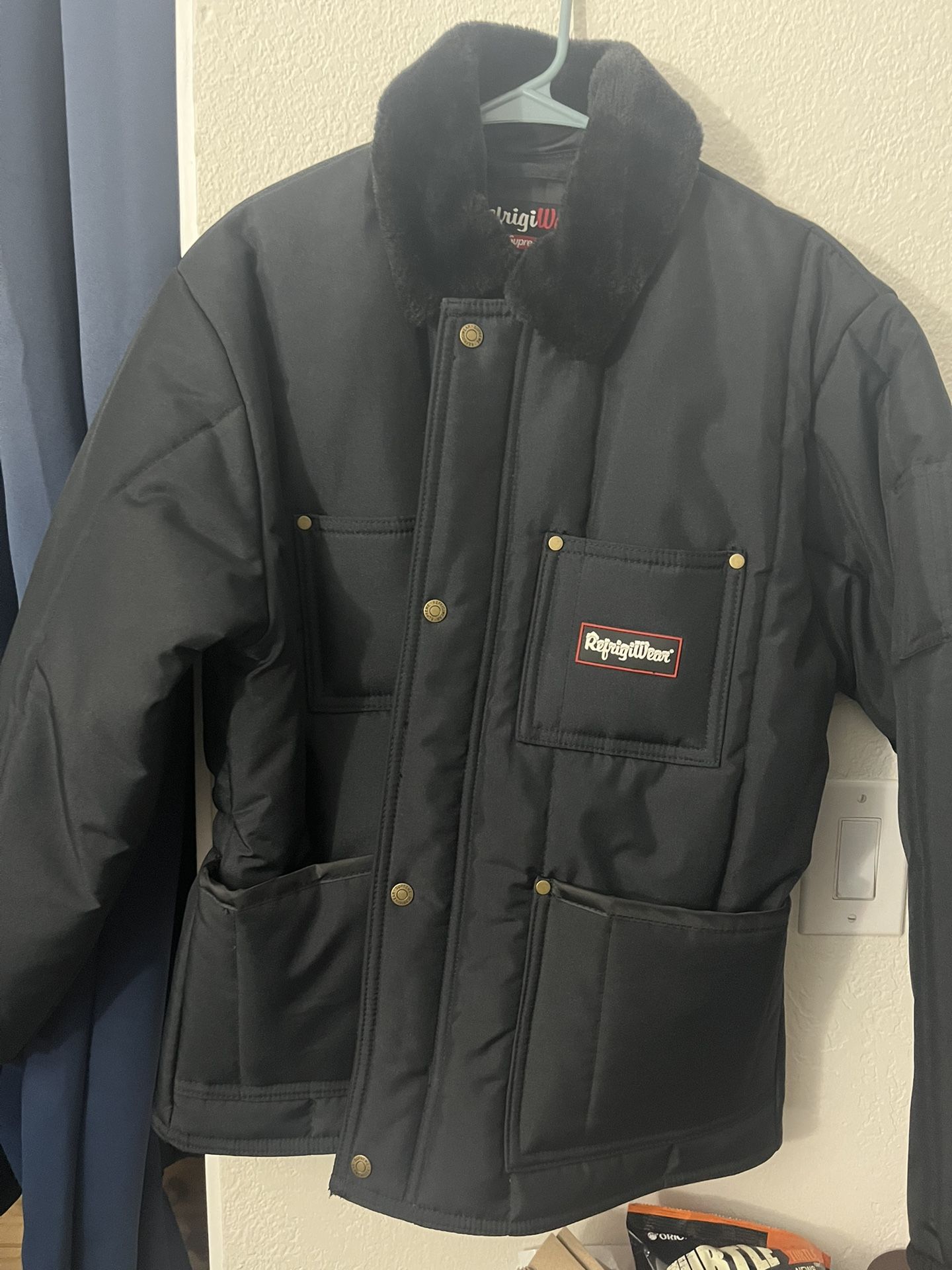 Supreme RefrigiWear Insulated Iron Tuff Jacket Puffer Black Size S Small
