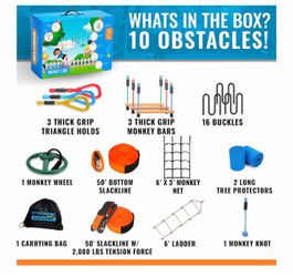 Hyponix Monkey Line Ninja Obstacle Course Kit