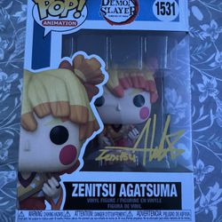 Aleks Le Signed Zenitsu Funko Pop