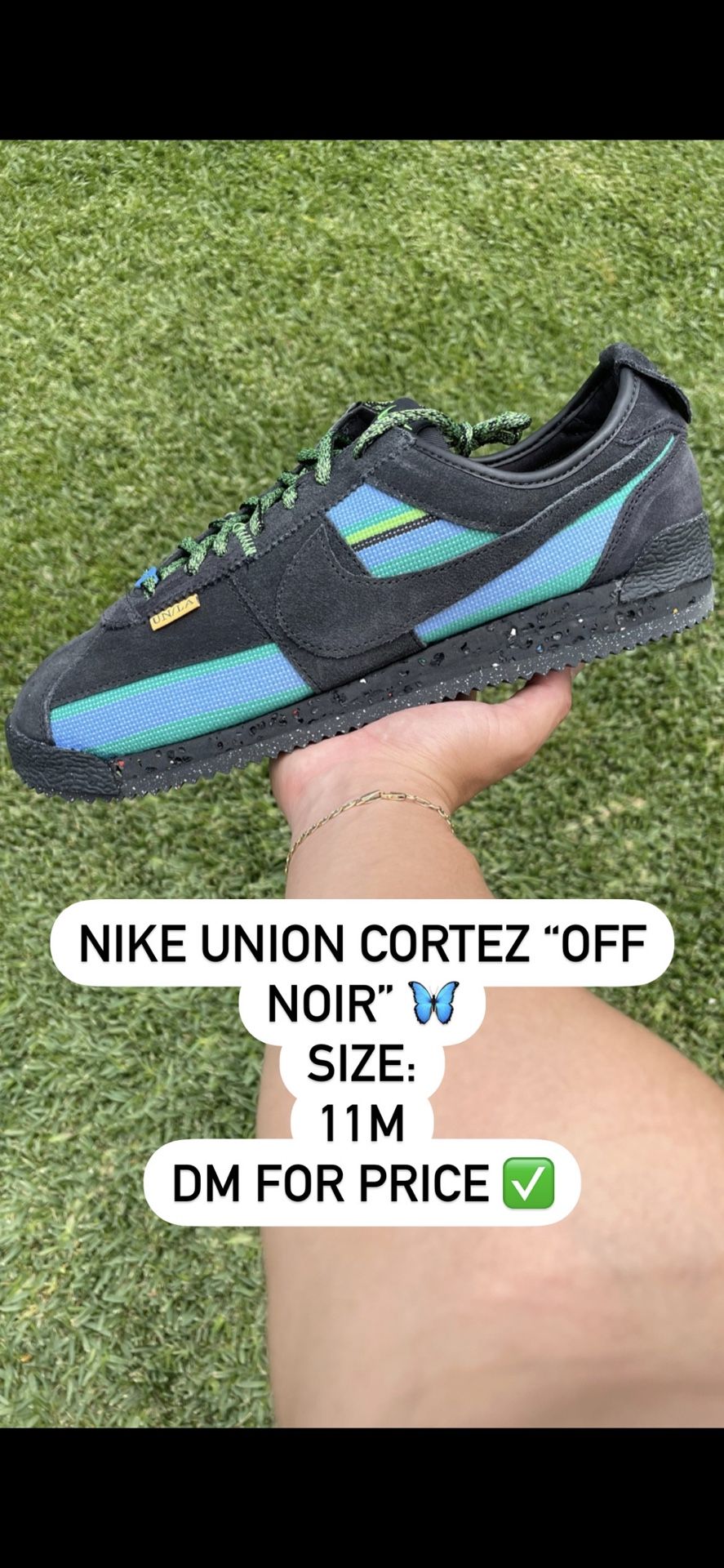 Nike Union Cortez Off Noir Size 11 M