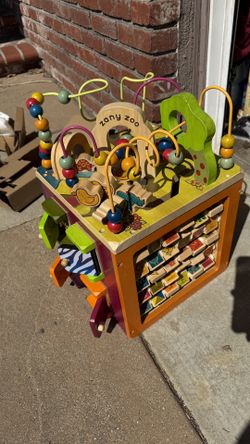 Wooden Activity Cube