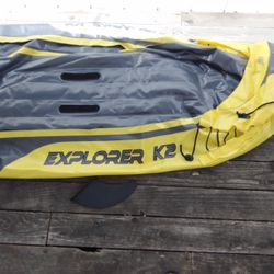 River Raft Two In Perfect Heart Shaped Pump And All For A Very Interested Low Price $100 For Two Complete Set Each One Holding Up Two People 