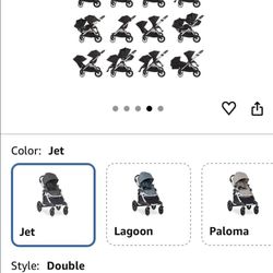 City Select Double Jogger Stroller Great For Twins or Siblings