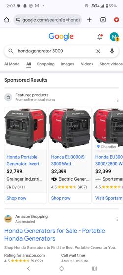 Honda generator 3000