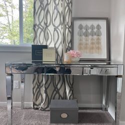 Mirrored Vanity Desk 