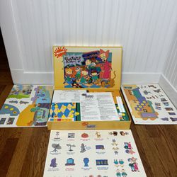 Nickelodeon Rugrats 3D Board Game Turn the House Upside Down Unpunched Complete