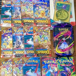 Pokemon - Lot of (15) Sealed Items: Surging Sparks + Phantasmal Flames + Mega Evolution + Twilight Masquerade