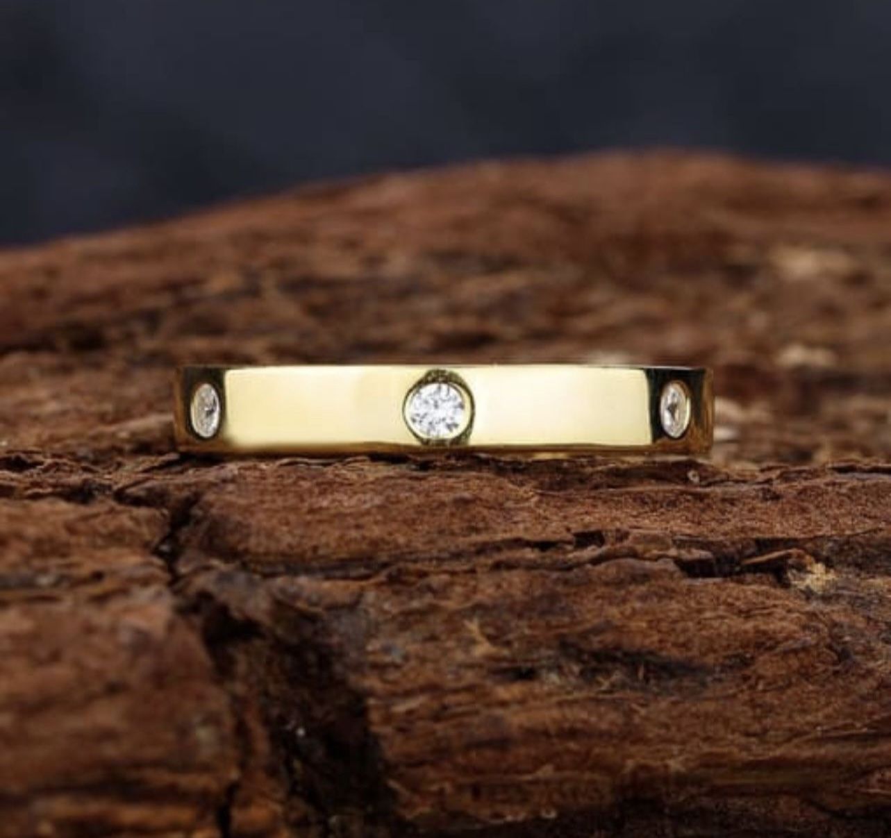 14k Gold Plating Over Sterling Silver 925 Band Ring Size 6,7,8 And 9