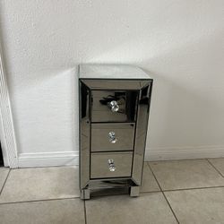 Mirror Modern Side Table Nightstand 