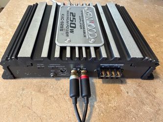 Car Amp Kenwood Class AB Amplifier 2/1channels bridge Mono mode 250watts Maximum Power for small sub bass or speakers