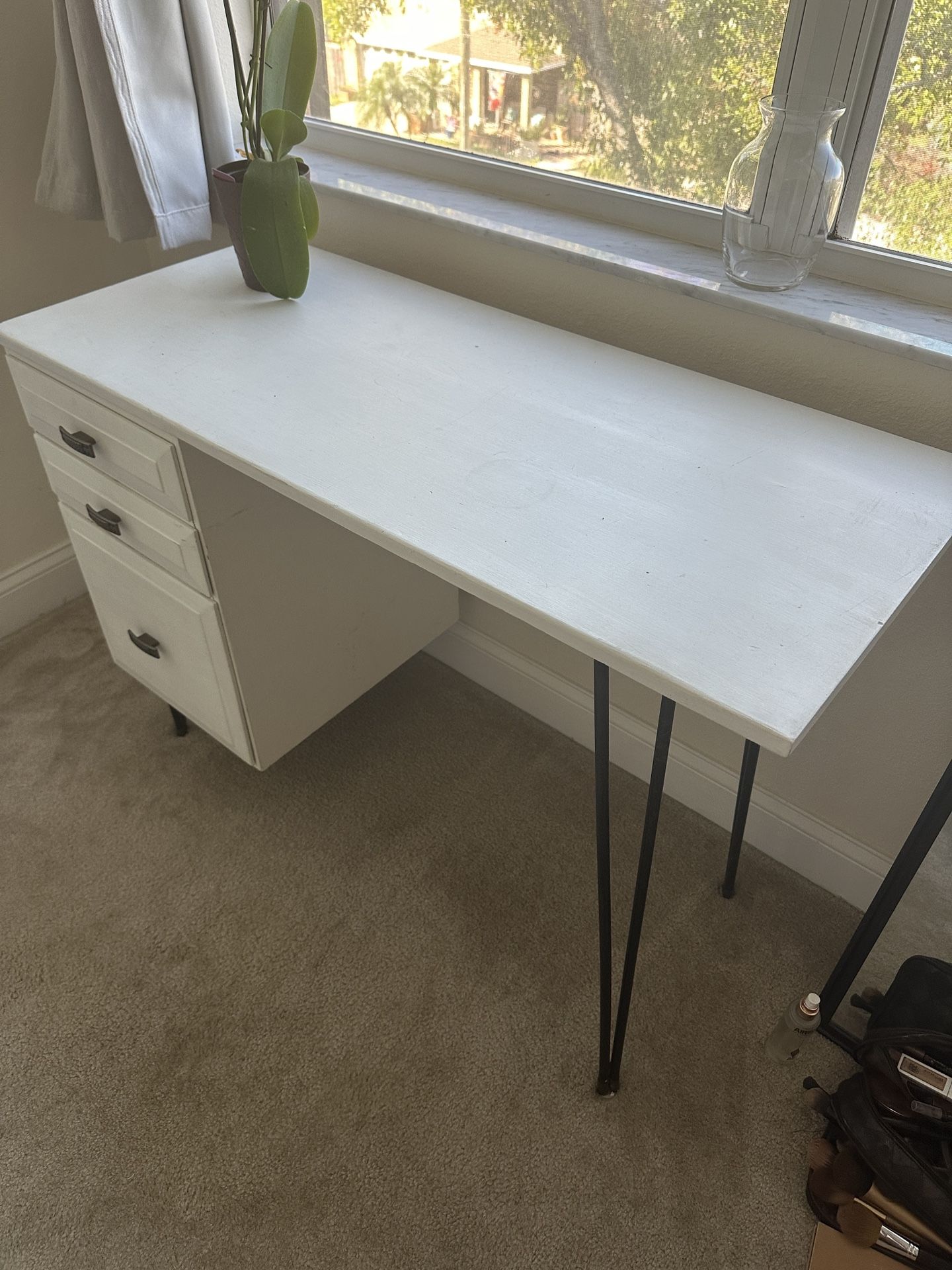 Rustic/Old White Desk