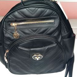 Black mini backpack 