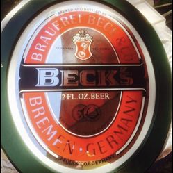 Vintage Mirrored Bar Sign