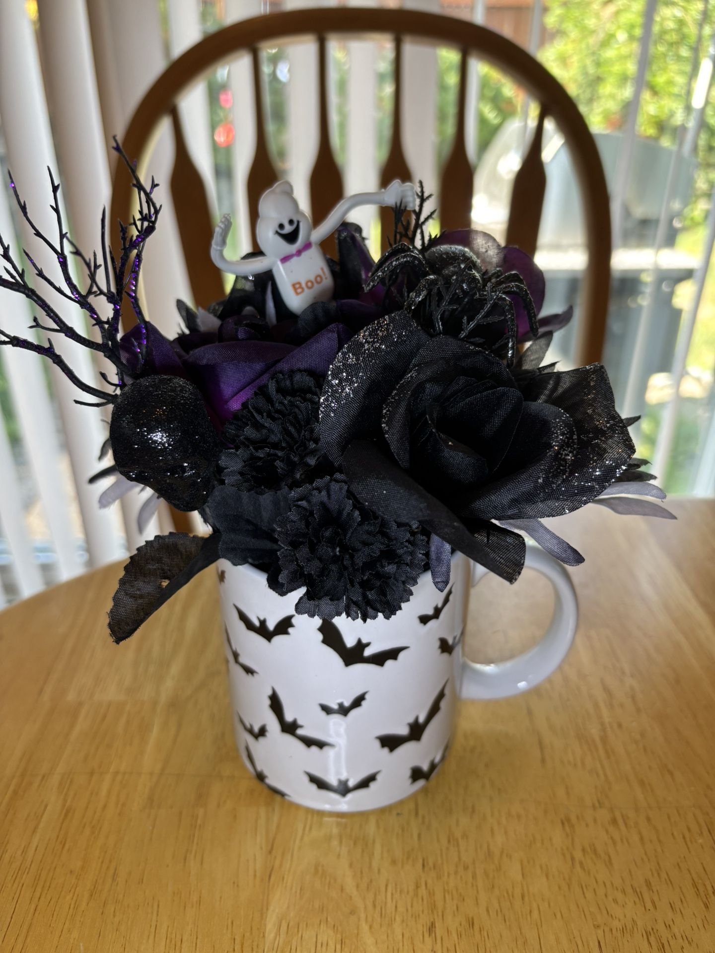 Halloween Mug Flower Arrangement 