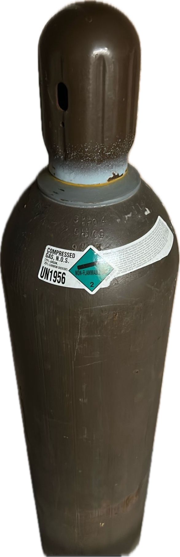 Full Tank 75 Argon 25 Co2 200 scf K Size