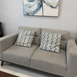 Modern Gray Sofa Set – Great Condition! (Needs To Go ASAP)