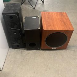 Bose / Polk / Mirage Sub/speakers