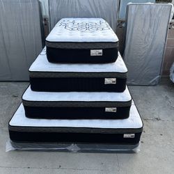 Queen Size Mattress Pillow Top 12” Thick. All Sizes Available. Delivery Available. Same Day Delivery