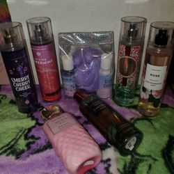 Bath And Body Works And Victoria Secrets Fragrance Collection! 5 Sprays, One Lotion And A Bath Collection From Kohls! 
