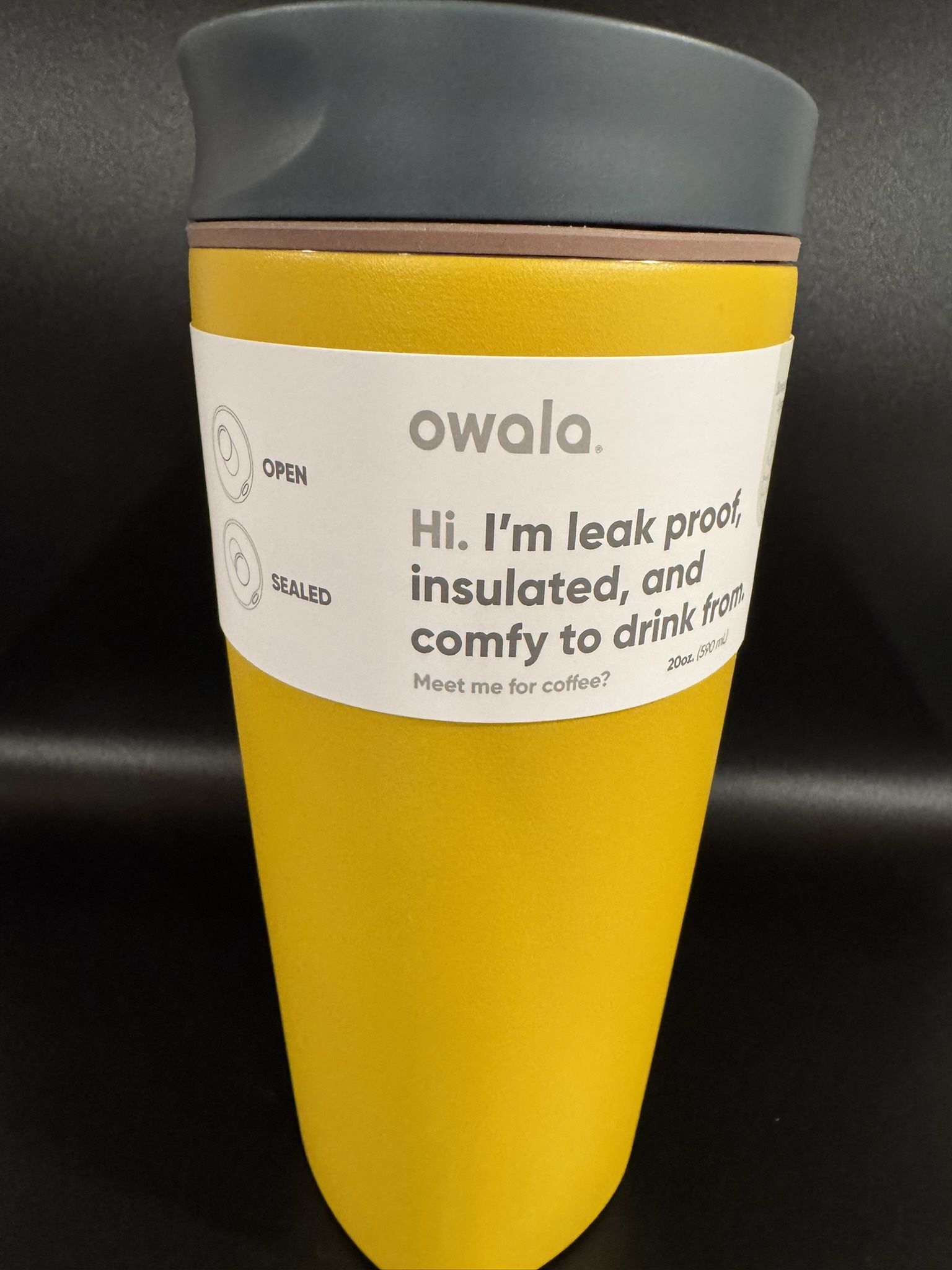 NEW OWALA 20oz SmoothSip Coffee Tumbler 
