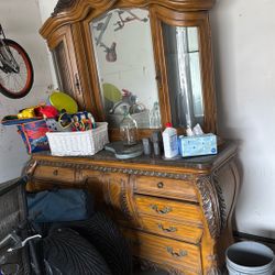 Large Dresser With Mirror 
