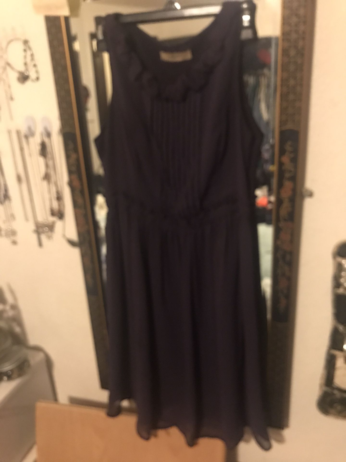 Cute purple ruffle dress $15 obo medium size