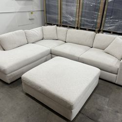 Costco Andee Fabric Sectional with Ottoman
