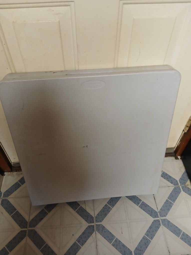 Extra plastic table 48 inches long 10 dollars