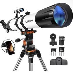 Dianfan Telescope,90mm Aperture 800mm Telescopes for Adults Astronomy,Portable P