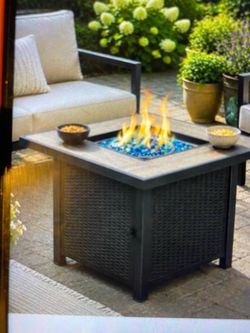 Outdoor Propane Fire Pit Table