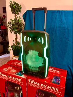 ION Total PA Apex Premium ALL-IN-ONE PA Speaker – Wireless Mic, Party Lights, Stand, Bluetooth (NEW)